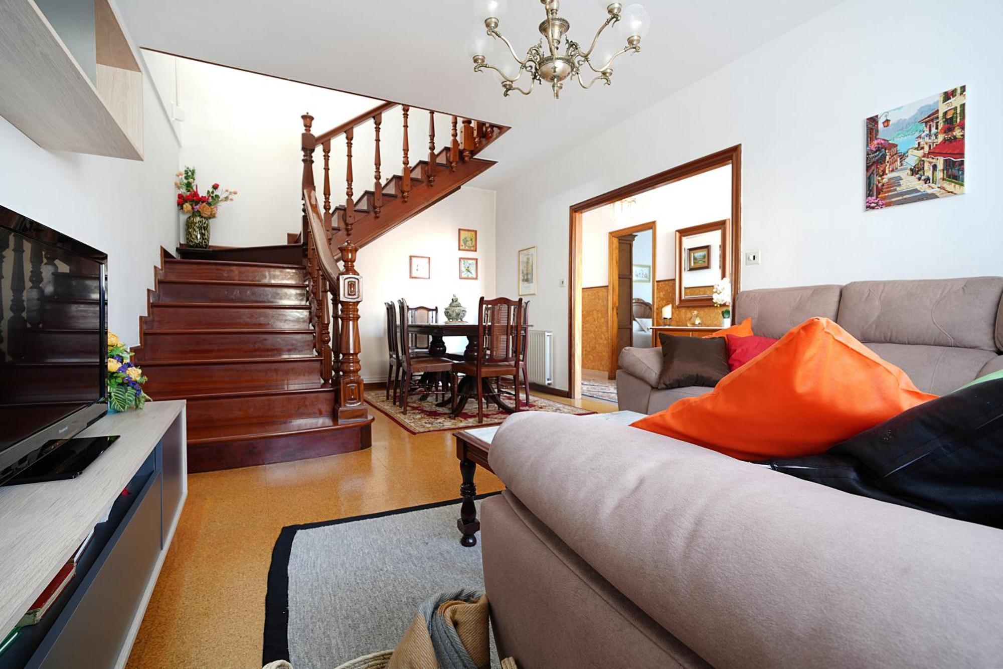 Casa con jardín en Vilanova de Arousa Exterior foto